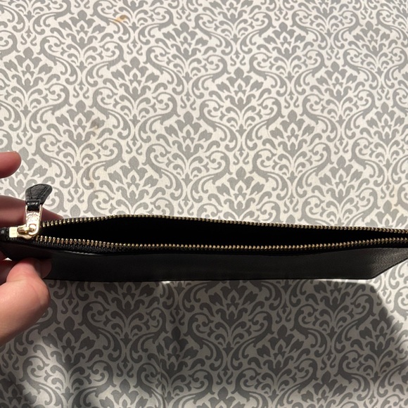 Coach Black Pebbled Leather Pouch - Picture 3 of 3